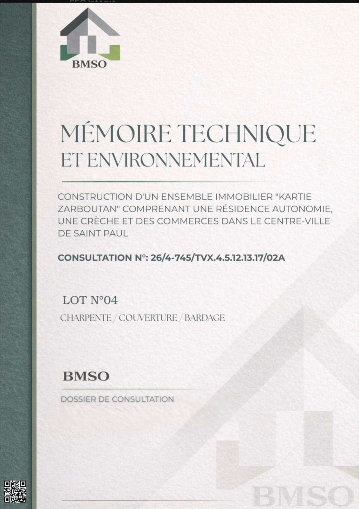 Memoire technique BMSO - Charpente Saint-Paul